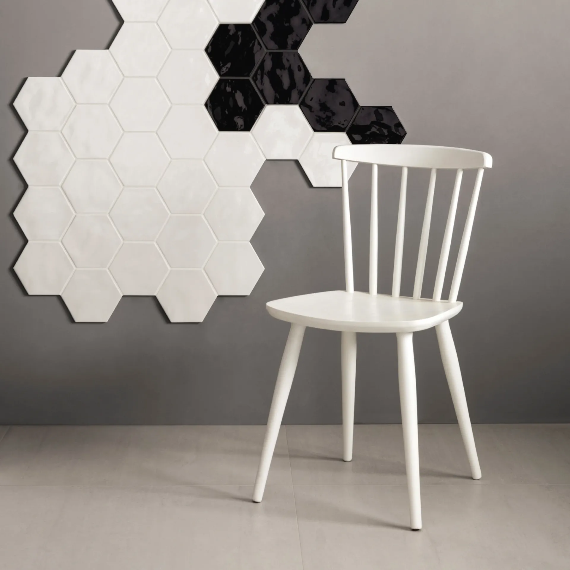 HEXA LEMON SORBET GLOSSY VÆGFLISE 15X17,3 HVID|XL-BYG Outlet